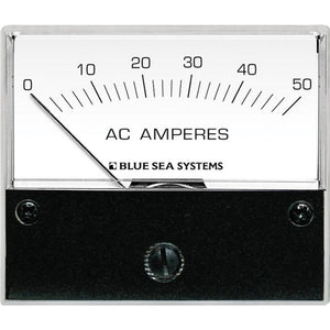 Blue Sea 9630 AC Analog Ammeter  0-50 Amperes AC - Fishing Monsters