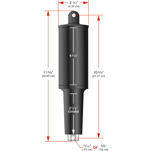 Lenco 101XD  Extreme Duty Actuator - 24v - 2 1/4