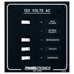 Paneltronics Standard AC 3 Position Breaker Panel & Main w/LEDs - Fishing Monsters