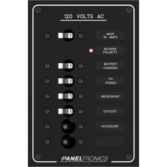 Paneltronics Standard AC 6 Position Breaker Panel & Main - Fishing Monsters