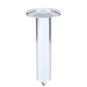 Lee's 0° Stainless Steel Swivel Base Flush Mount Rod Holder 2.25" OD X 10.5" Tube - Fishing Monsters