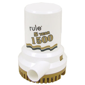 Rule 1500 G.P.H. "Gold Series" Bilge Pump - Fishing Monsters