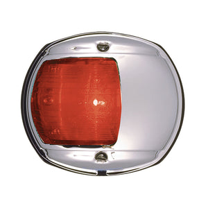 Perko LED Side Light - Red - 12V - Chrome Plated Housing - Fishing Monsters