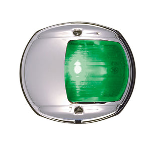 Perko LED Side Light - Green - 12V - Chrome Plated Housing - Fishing Monsters