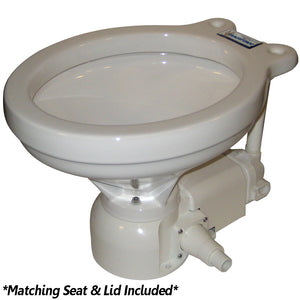 Raritan Sea Era Electric Toilet - Household Style - Integral Pump - Straight & 90° Discharge - 12v - Fishing Monsters