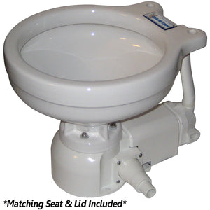 Raritan Sea Era Electric Toilet - Marine Size - Integral Pump - Straight & 90° Discharge - 12v - Fishing Monsters