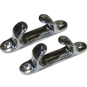 Perko 4" Straight Chock - Chrome Plated Zinc - Fishing Monsters