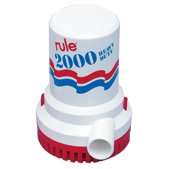 Rule 2000 GPH Non-Automatic Bilge Pump - 32v - Fishing Monsters