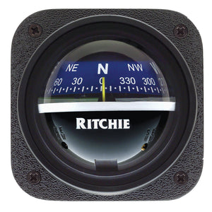 Ritchie V-537B Explorer Compass - Bulkhead Mount - Blue Dial - Fishing Monsters