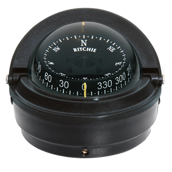 Ritchie S-87 Voyager Compass - Surface Mount - Black - Fishing Monsters