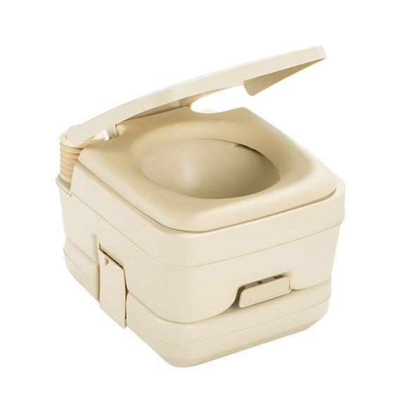 Dometic 964 Portable Toilet w/Mounting Brackets - 2.5 Gallon - Parchment - Fishing Monsters