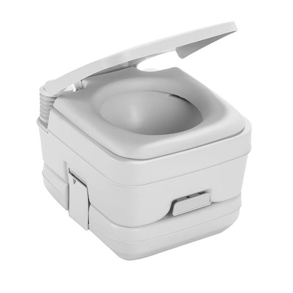 Dometic 964 MSD Portable Toilet w/Mounting Brackets - 2.5 Gallon - Platinum - Fishing Monsters