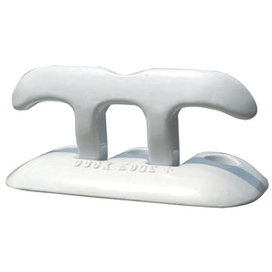 Dock Edge Flip Up Dock Cleat 8" - White - Fishing Monsters