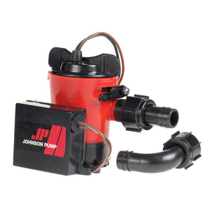 Johnson Pump 500 GPH Auto Bilge Pump 3/4" Hose 12V Dura Port - Fishing Monsters