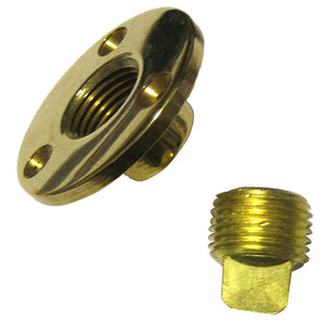 Perko Garboard Drain & Drain Plug Assy Cast Bronze/Brass MADE IN THE USA - Fishing Monsters