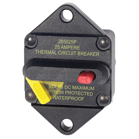 Blue Sea 7080 25 Amp Circuit Breaker Panel Mount 285 Series - Fishing Monsters