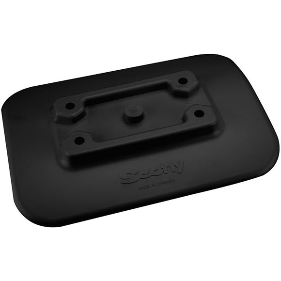 Scotty 341-BK Glue-On Mount Pad f/Inflatable Boats - Black - Fishing Monsters