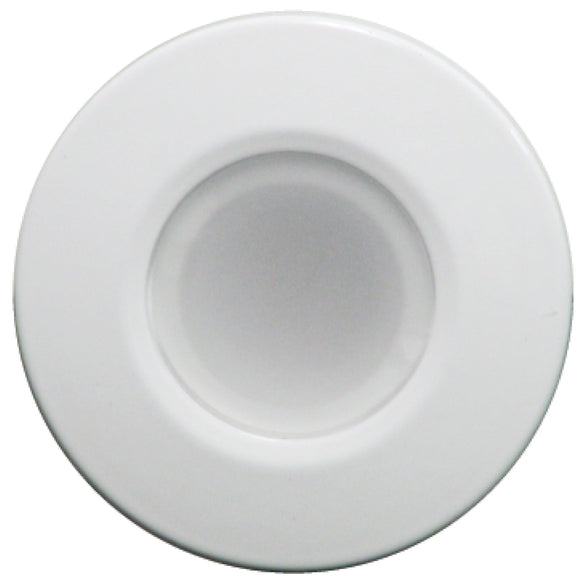 Lumitec Orbit - Flush Mount Down Light - White Finish - 4-Color Blue/Red/Purple/White Non Dimming - Fishing Monsters