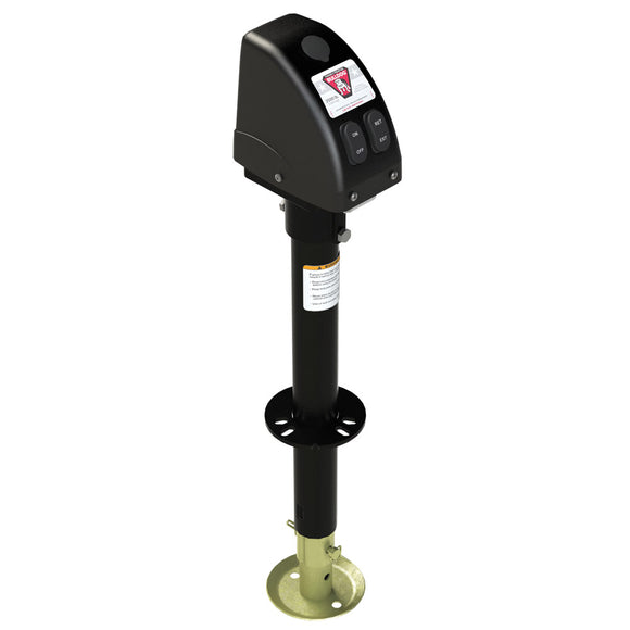 Bulldog 3,500lbs A-Frame RV Jack w/Powered Drive - 12V - Black Cover - Fishing Monsters