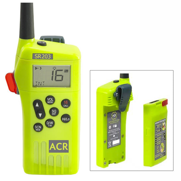 ACR SR203 VHF Handheld Survival Radio - Fishing Monsters