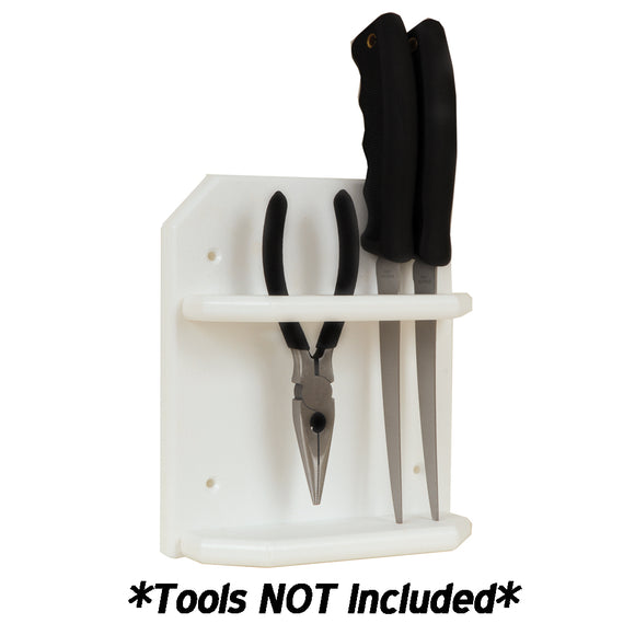 TACO Poly Knife & Plier Holder - White - Fishing Monsters