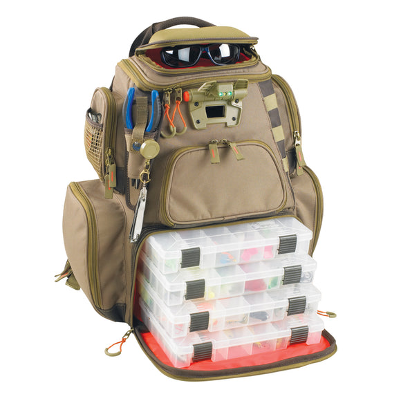 Wild River NOMAD Lighted Tackle Backpack w/4 PT3600 Trays - Fishing Monsters