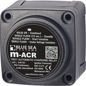 Blue Sea 7601 DC Mini ACR Automatic Charging Relay - 65 Amp - Fishing Monsters