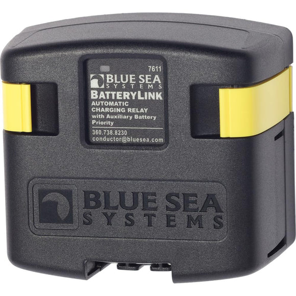 Blue Sea 7611 DC BatteryLink™ Automatic Charging Relay - 120 Amp w/Auxiliary Battery Charging - Fishing Monsters