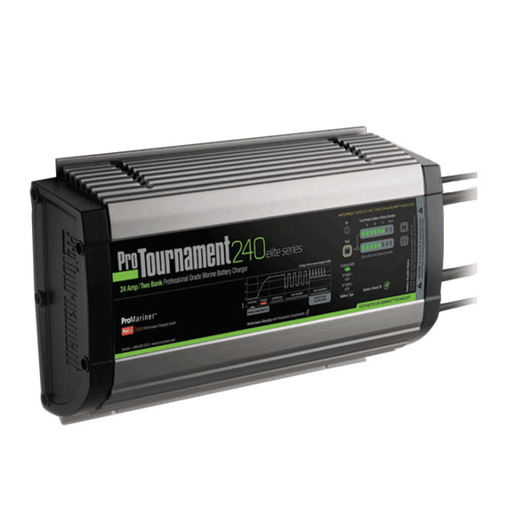 ProMariner ProTournament 240 elite Dual Charger - 24 Amp, 2 Bank - Fishing Monsters