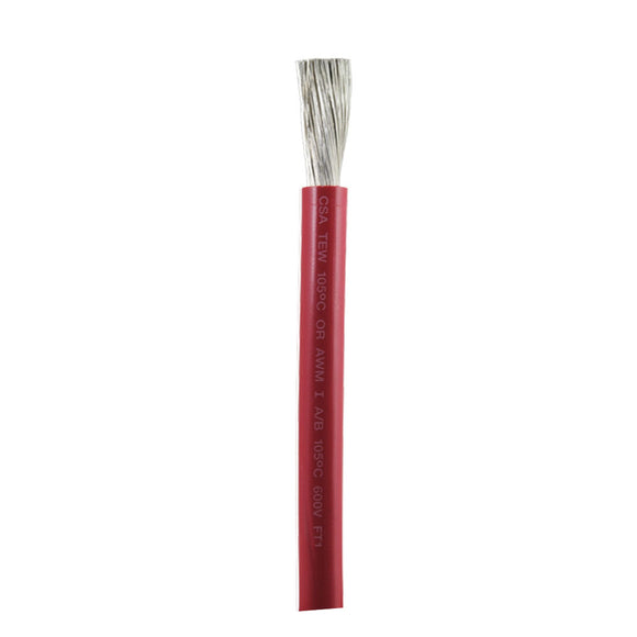 Ancor Red 1/0 AWG Battery Cable - Sold By The Foot - Fishing Monsters