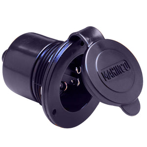 Marinco Marine On-Board Hard Wired Charger Inlet - 15Amp - Black - Fishing Monsters