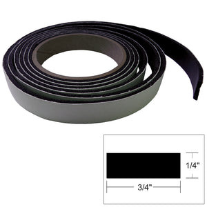 TACO Hatch Tape - 8'L x ¼"H x ¾"W - Black - Fishing Monsters