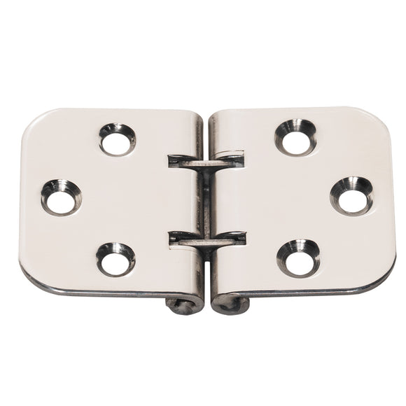 Whitecap Flush Mount 2-Pin Hinge - 304 Stainless Steel - 2-13/16 x 1-9/16 - Fishing Monsters