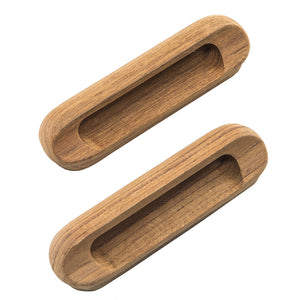 Whitecap Teak Oblong Drawer Pull - 4-1/16"L - 2 Pack - Fishing Monsters