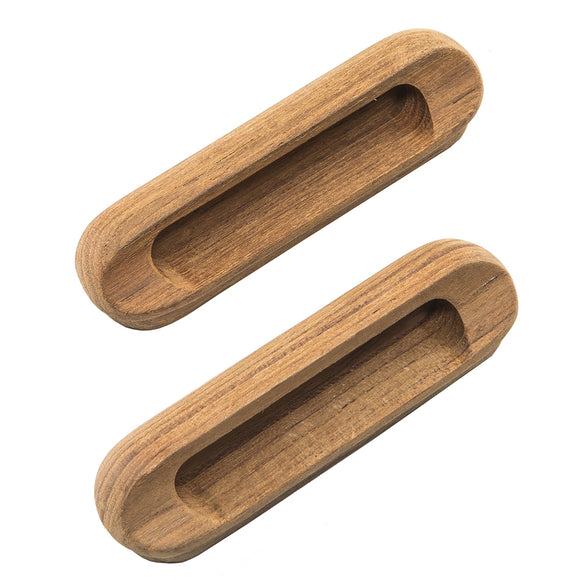 Whitecap Teak Oblong Drawer Pull - 4-1/16