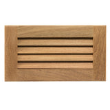 Whitecap Teak Louvered Insert - 6-3/8" x 11-3/16" x 3/4" - Fishing Monsters