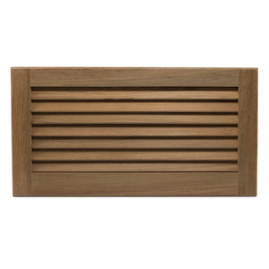 Whitecap Teak Louvered Insert - 9-3/8" x 18" x 3/4" - Fishing Monsters