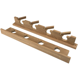 Whitecap Teak Lock-In Four-Rod Storage Rack - Fishing Monsters