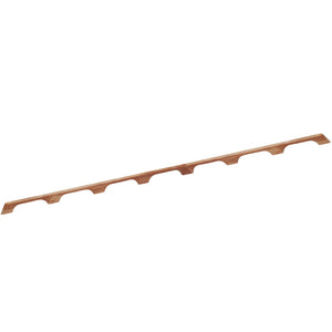 Whitecap Teak Handrail - 7 Loops - 73"L - Fishing Monsters