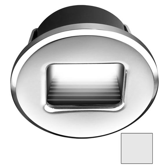 i2Systems Ember E1150Z Snap-In - Polished Chrome - Round - Cool White Light - Fishing Monsters