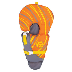 Full Throttle Baby-Safe Vest - Infant to 30lbs - Orange/Grey - Fishing Monsters