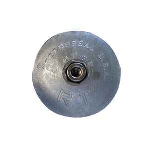 Tecnoseal R1 Rudder Anode - Zinc - 1-7/8" Diameter - Fishing Monsters