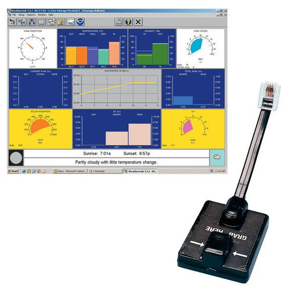 Davis WeatherLink® Windows - Serial Port f/Vantage Vue & Pro2 Series - Fishing Monsters