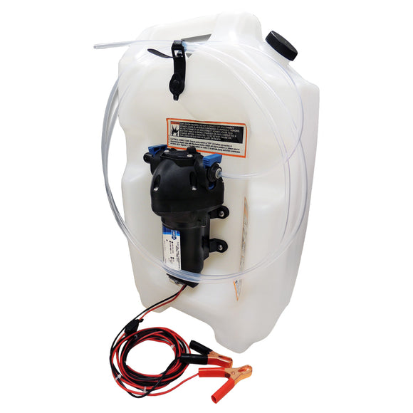 Jabsco Flat Tank Oil Changer System - 3-1/2 Gallon Tank - 12V - Fishing Monsters