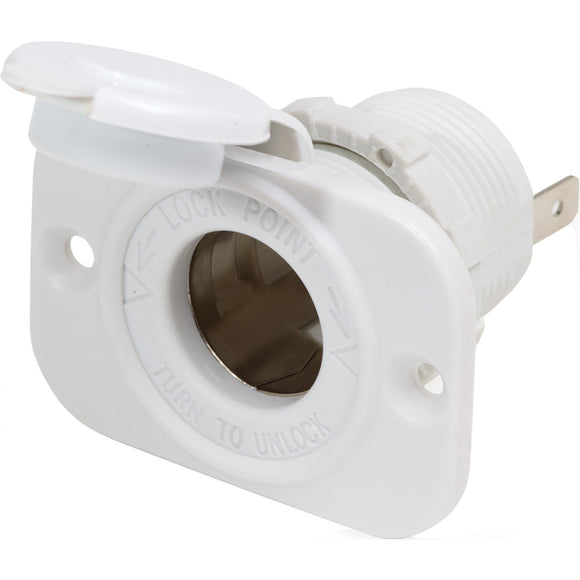 Blue Sea 12V Dash Socket - White - Fishing Monsters