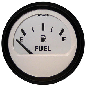 Faria Euro White 2" Fuel Level Gauge (E-1/2-F) - Fishing Monsters