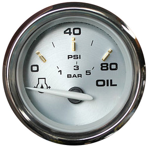 Faria Kronos 2" Oil Pressure Gauge - 80 PSI - Fishing Monsters