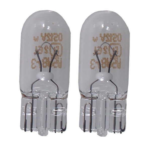 Perko Wedge Base Bulb - 12V, 5W, .35A - Pair - Fishing Monsters