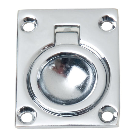 Perko Flush Ring Pull - Chrome Plated Zinc - Fishing Monsters