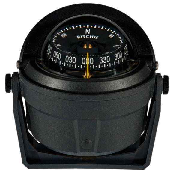 Ritchie B-81-WM Voyager Bracket Mount Compass - Wheelmark Approved f/Lifeboat & Rescue Boat Use - Fishing Monsters